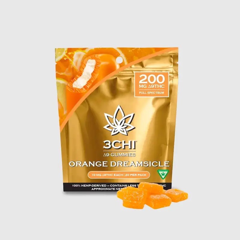 3Chi Delta 9 THC Gummies Orange Dreamsicle 1 3Chi Delta 9 THC Gummies Orange Dreamsicle