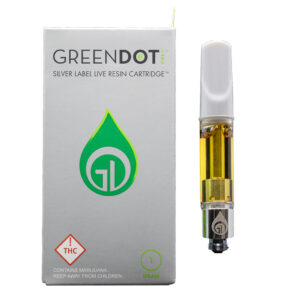 Green dot silver label cartridge live resin 1g