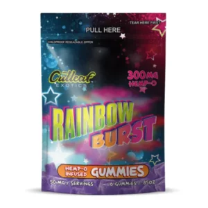 Cutleaf Rainbow Burst Exotics Hemp-O Gummies 300mg