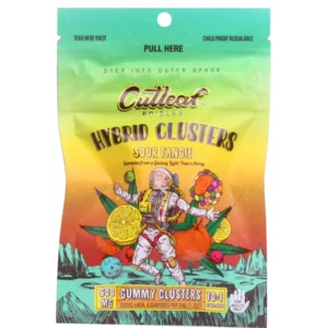 Cutleaf Sour Tangie Hybrid Gummy Clusters 600mg