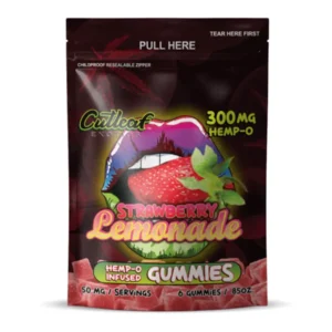 Cutleaf Strawberry Lemonade Exotics Hemp-O Gummies 300mg