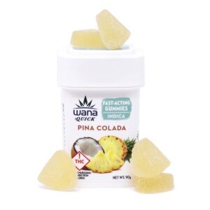 Wana quick gummies pina colada indica 100mg