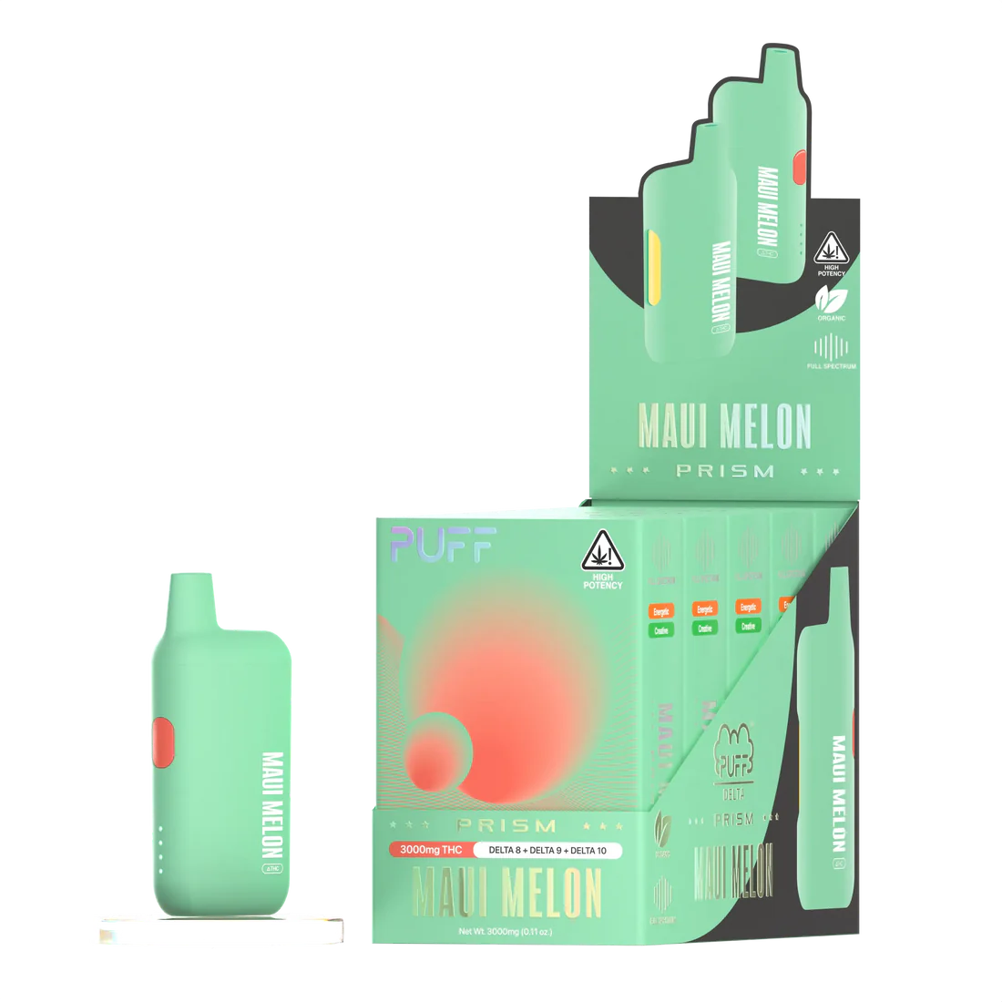 PUFF Delta Maui Melon 3g PRISM 4 PUFF Delta Maui Melon 3g PRISM