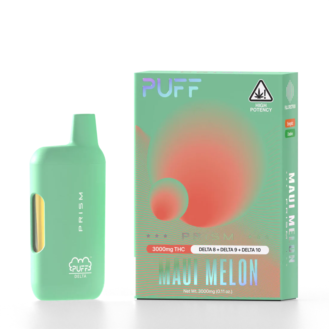 PUFF Delta Maui Melon 3g PRISM 1 PUFF Delta Maui Melon 3g PRISM