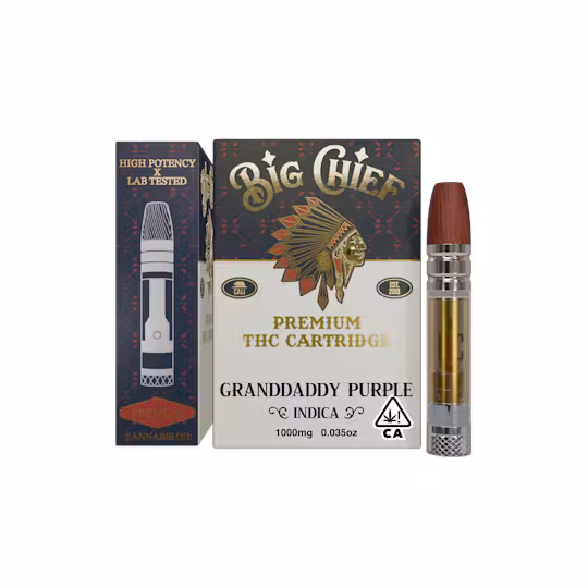 Granddaddy Purple 1g THC Cartridge 1 Granddaddy Purple 1g THC Cartridge