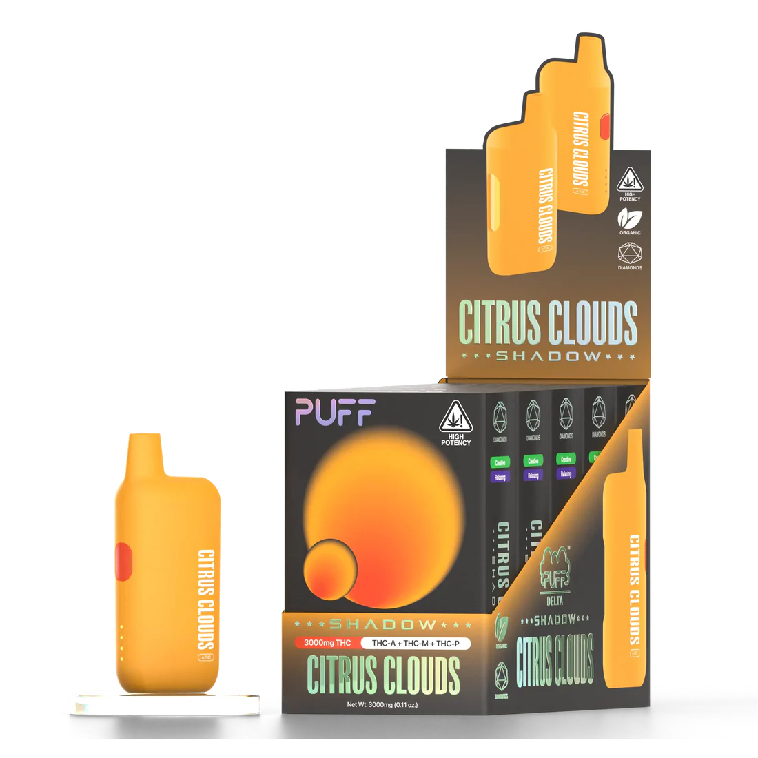 PUFF Delta Citrus Clouds 3g SHADOW 4 PD 5P Citrus