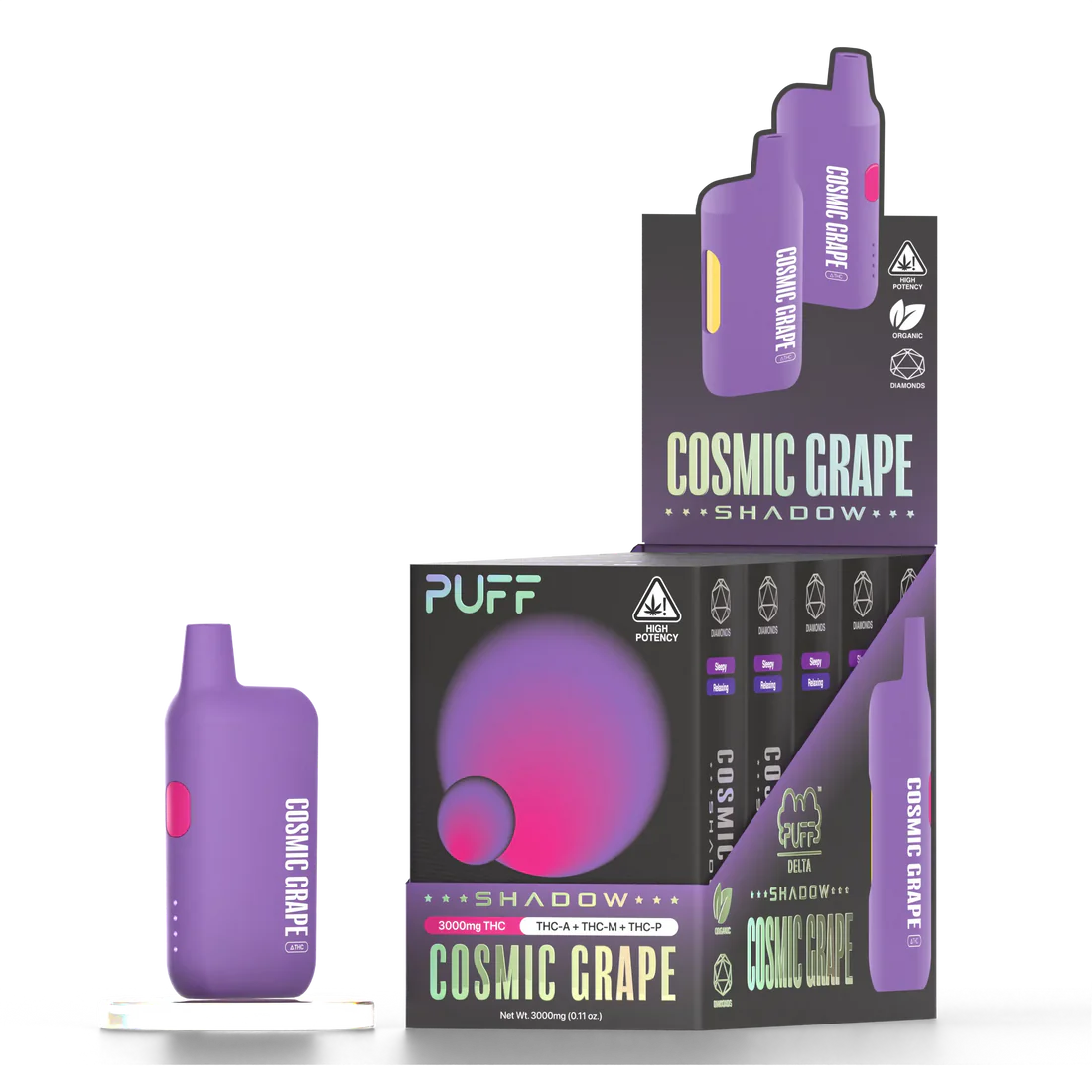 PUFF Delta Cosmic Grape 3g SHADOW 4 PD 5P Cosmic