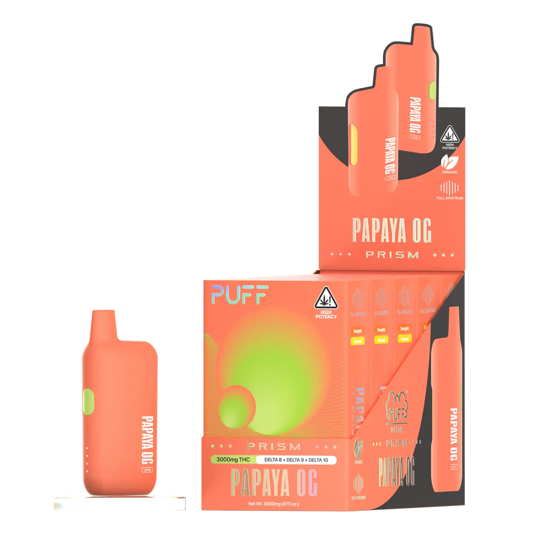 PUFF Delta Papaya OG 3g PRISM 4 PD 5P Papaya