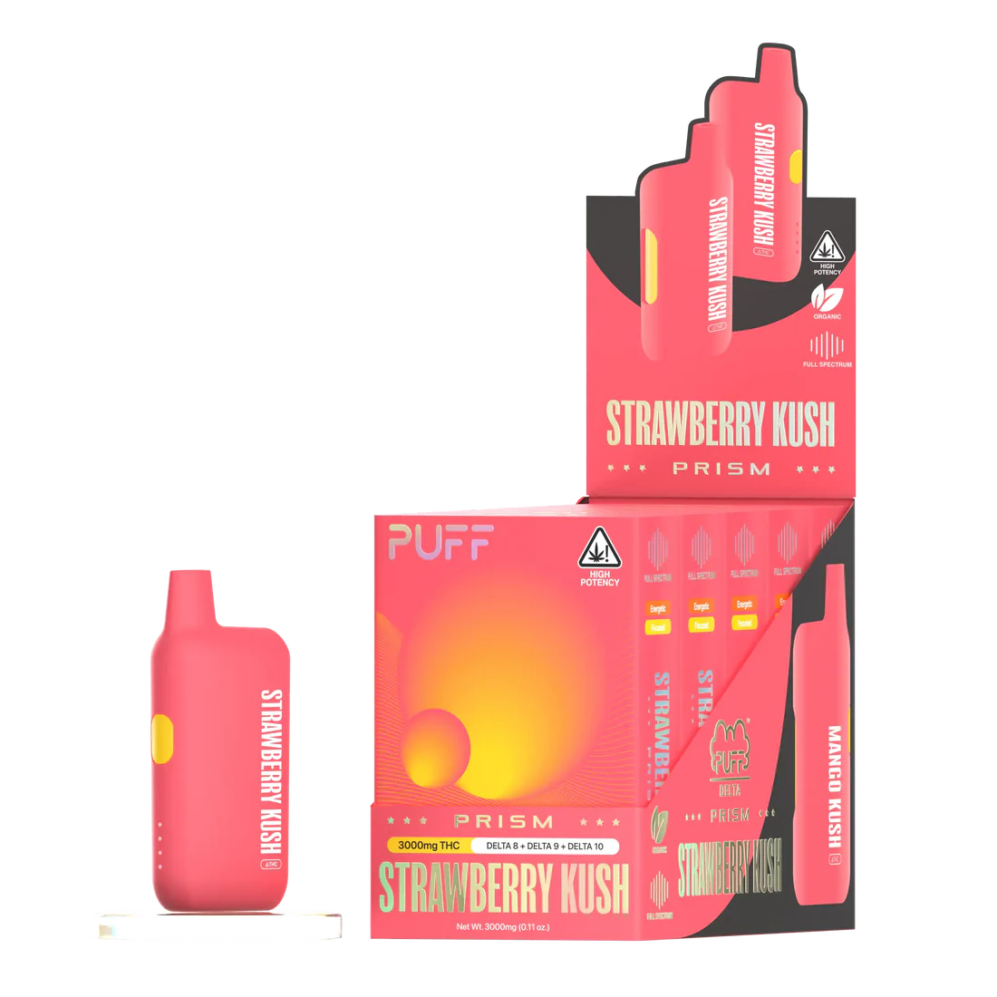 PUFF Delta Strawberry Kush 3g PRISM 4 PD 5P Strawberry