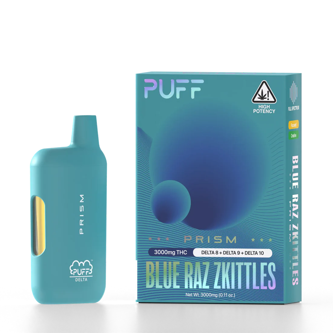 PUFF Delta Blue Raz Zkittles 3g PRISM 1 PD SP Blue Raz