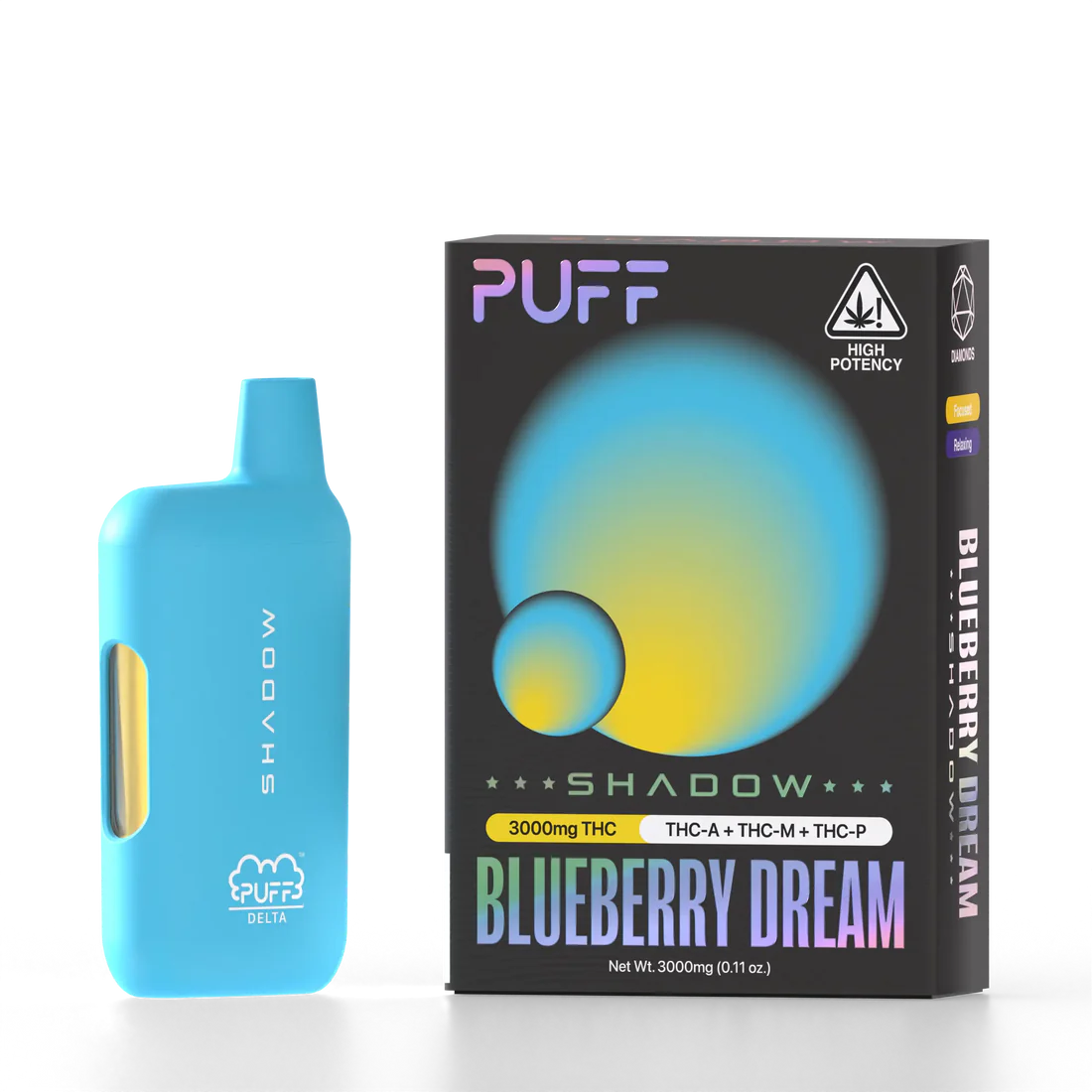 PUFF Delta Blueberry Dream 3g SHADOW 1 PD SP Blueberry