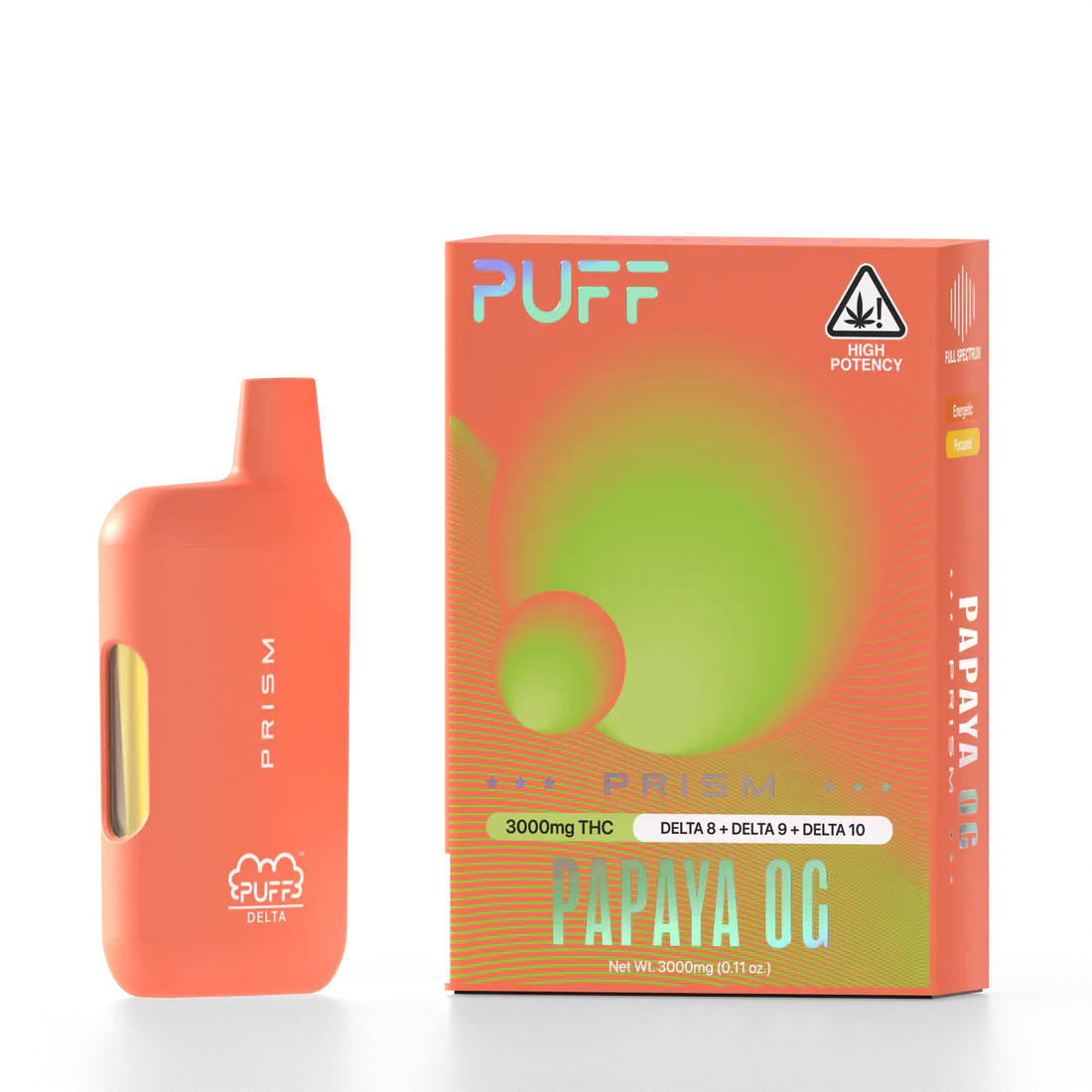 PUFF Delta Papaya OG 3g PRISM 1 PD SP Papaya