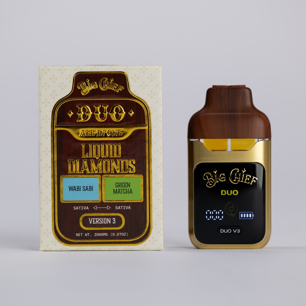 e9086cd924f3de82c9c4b6991e1f4022 Big Chief Wabi Sabi x Green Matcha V3 LD Disposable 2g - Image 2